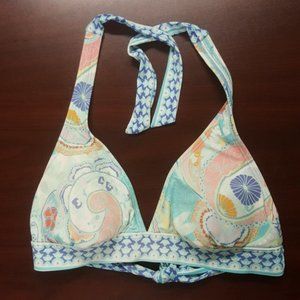 Ocean Avenue floral bikini top Large